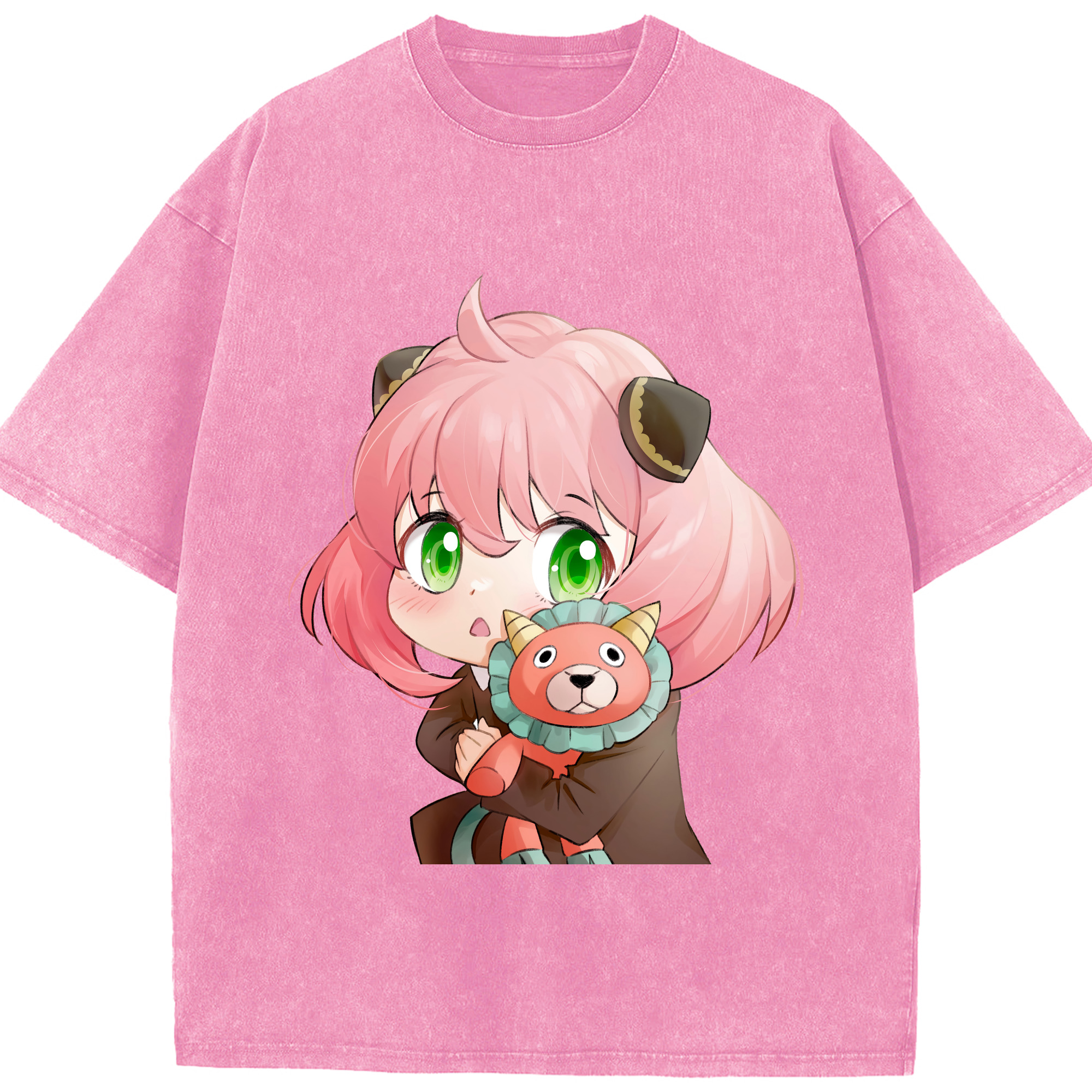 （画像用） SPY×FAMILY间谍家家酒 綿100% ヴィンテージ風 半袖Tシャツ（フロントプリント）